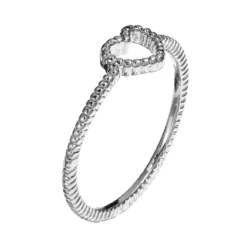 LC Lauren Conrad Textured Heart Midi Ring -Fashion Women 2410632 ALT2