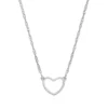 LC Lauren Conrad Silver Tone Heart Necklace -Fashion Women 2570303