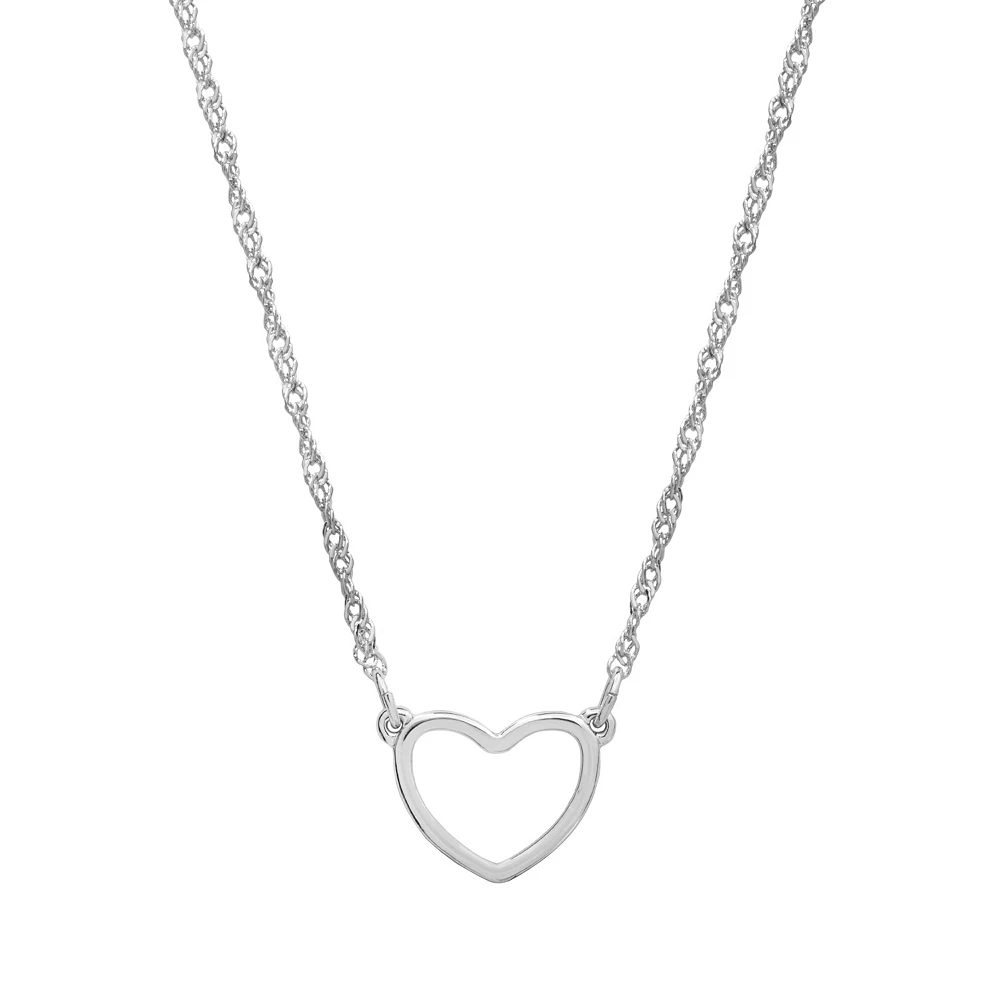 LC Lauren Conrad Silver Tone Heart Necklace 3 LC Lauren Conrad Silver Tone Heart Necklace