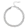LC Lauren Conrad Braided Herringbone Chain Bracelet -Fashion Women 2624906