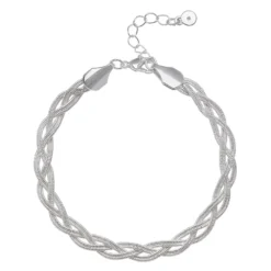 LC Lauren Conrad Braided Herringbone Chain Bracelet