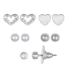 LC Lauren Conrad Heart & Ball Stud Earring Set -Fashion Women 2667146