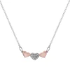 LC Lauren Conrad Two Tone Triple Heart Necklace -Fashion Women 2697509