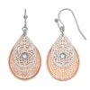 LC Lauren Conrad Two-Tone Filigree Double Teardrop Earrings -Fashion Women 2802905