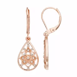 LC Lauren Conrad Openwork Teardrop Earrings