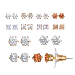 LC Lauren Conrad Tri Tone Stud Earring Set