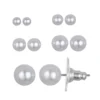 LC Lauren Conrad Simulated Pearl Stud Earring Set -Fashion Women 2927828