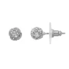 LC Lauren Conrad Openwork Ball Stud Earrings -Fashion Women 2999701 Silver Tone