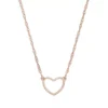 LC Lauren Conrad Rose Gold Tone Heart Necklace
