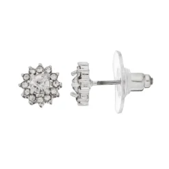 LC Lauren Conrad Flower Nickel Free Button Stud Earrings