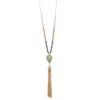 LC Lauren Conrad Beaded Tassel Pendant Necklace -Fashion Women 3315427