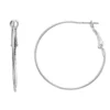 LC Lauren Conrad Silver Tone Hoop Earrings -Fashion Women 3519724