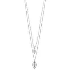 LC Lauren Conrad Layered Leaf Necklace
