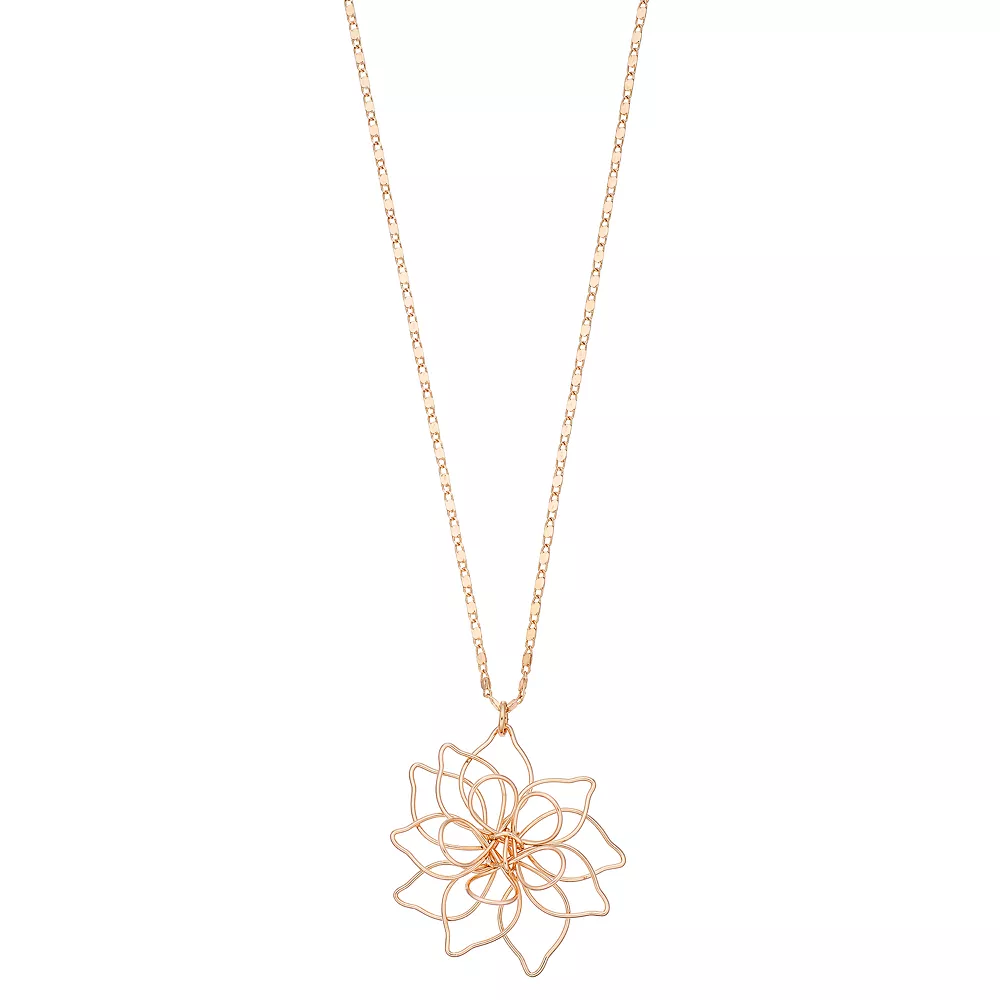 LC Lauren Conrad Flower Necklace 3 LC Lauren Conrad Flower Necklace