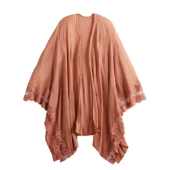 Women's LC Lauren Conrad Lace-Trimmed Ruana -Fashion Women 3671964 ALT2