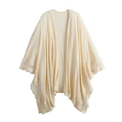 Women's LC Lauren Conrad Lace-Trimmed Ruana -Fashion Women 3671964 ALT3