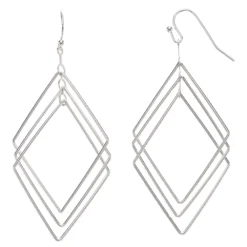 LC Lauren Conrad Geometric Nickel Free Drop Earrings