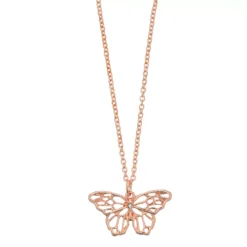 LC Lauren Conrad Rose Gold Tone Butterfly Pendant