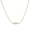 LC Lauren Conrad Triple Simulated Pearl Choker Necklace -Fashion Women 3817593 Gold Tone