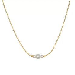 LC Lauren Conrad Triple Simulated Pearl Choker Necklace