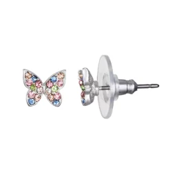 LC Lauren Conrad Simulated Crystal Butterfly Nickel Free Stud Earrings