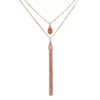 LC Lauren Conrad Simulated Crystal & Fringe Multi Strand Necklace -Fashion Women 3962107