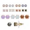 LC Lauren Conrad Simulated Pearl & Simulated Crystal Nickel Free Stud Earring Set Of 12 -Fashion Women 3965661