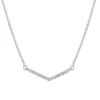 LC Lauren Conrad Simulated Crystal Chevron Necklace -Fashion Women 4012669