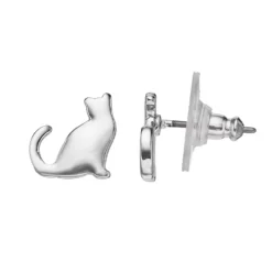 LC Lauren Conrad Cat Stud Earrings