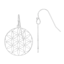 LC Lauren Conrad Filigree Disc Nickel Free Drop Earrings