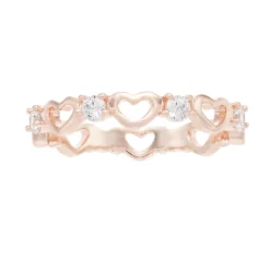 LC Lauren Conrad Cubic Zirconia Heart Ring