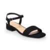 LC Lauren Conrad Obsidian Women's Block Heel Sandals -Fashion Women 4248865 Black