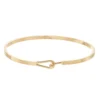 LC Lauren Conrad Hook Bangle Bracelet -Fashion Women 4436518 Gold Tone