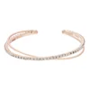 LC Lauren Conrad Pave Cuff Bracelet -Fashion Women 4436533 Rose Gold Tone