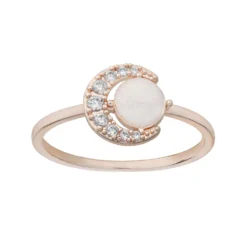 LC Lauren Conrad Simulated Opal Moon Ring