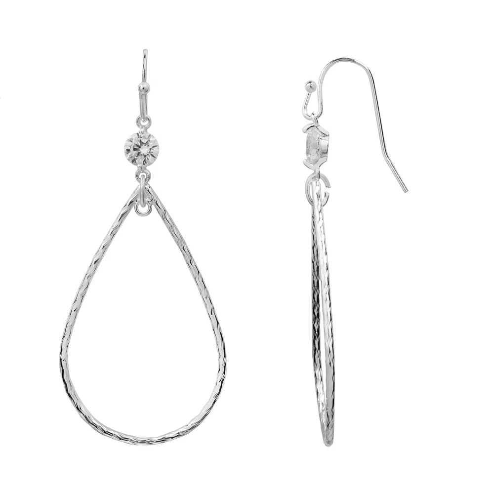 LC Lauren Conrad Silver Tone Teardrop Earrings 3 LC Lauren Conrad Silver Tone Teardrop Earrings