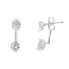 LC Lauren Conrad Silver Tone Cubic Zirconia Nickel Free Drop Earrings -Fashion Women 4797820