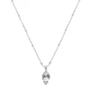 LC Lauren Conrad Silver Tone Cubic Zirconia Necklace -Fashion Women 4797823