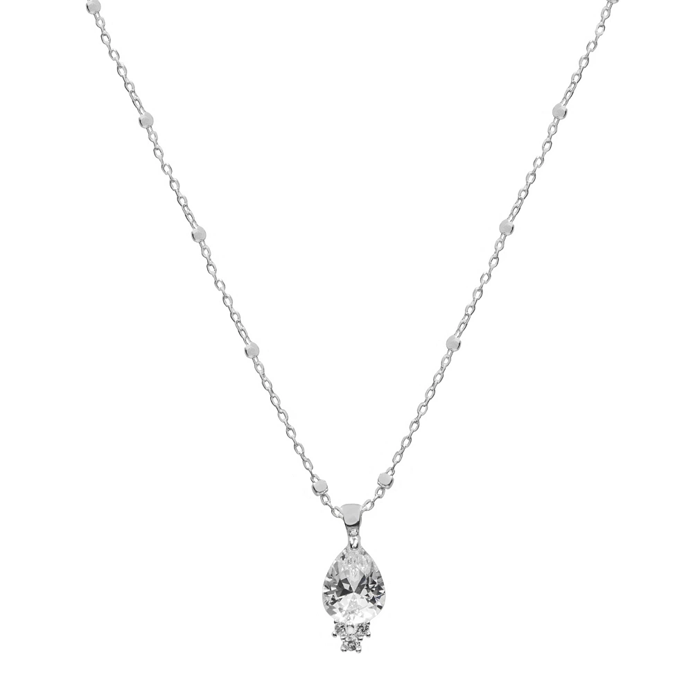 LC Lauren Conrad Silver Tone Cubic Zirconia Necklace 3 LC Lauren Conrad Silver Tone Cubic Zirconia Necklace