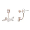 LC Lauren Conrad Rose Gold Tone & White Floral Ear Jacket -Fashion Women 4952240