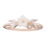 LC Lauren Conrad Rose Gold Tone & White Flower Ring -Fashion Women 4952255