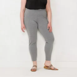 Plus Size LC Lauren Conrad Mid-Rise Leggings