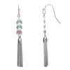 LC Lauren Conrad Rainbow Arrow & Tassel Drop Earrings