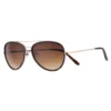 Women's LC Lauren Conrad 59mm Gold Tone & Tortoise Gradient Aviator Sunglasses -Fashion Women 5042043