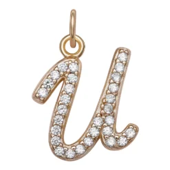 LC Lauren Conrad Sterling Silver Cubic Zirconia Initial Charm
