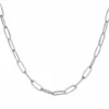 LC Lauren Conrad Silver Tone Long Links Chain Necklace -Fashion Women 5187043
