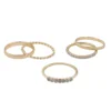 LC Lauren Conrad Gold Tone 5-Pair Ring Set -Fashion Women 5208986