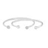 LC Lauren Conrad Pave Cuff Bracelet Set -Fashion Women 5217234 Silver Tone