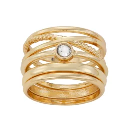 LC Lauren Conrad 5-pk. Ring Set