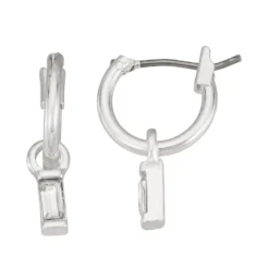LC Lauren Conrad Baguette Mini Hoop Earrings